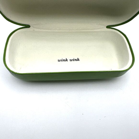 Kate Spade Hard Clamshell Eyeglasses Case Green - Picture 5 of 10